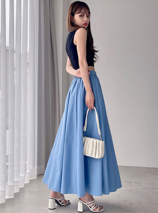 日本 GRL - 熱銷定番 百搭透氣修身長裙-經典黑