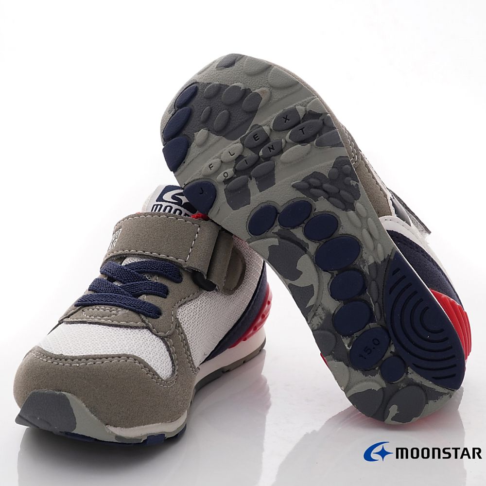 Moonstar日本月星 - HI系列十大機能運動鞋(中小童款)-灰