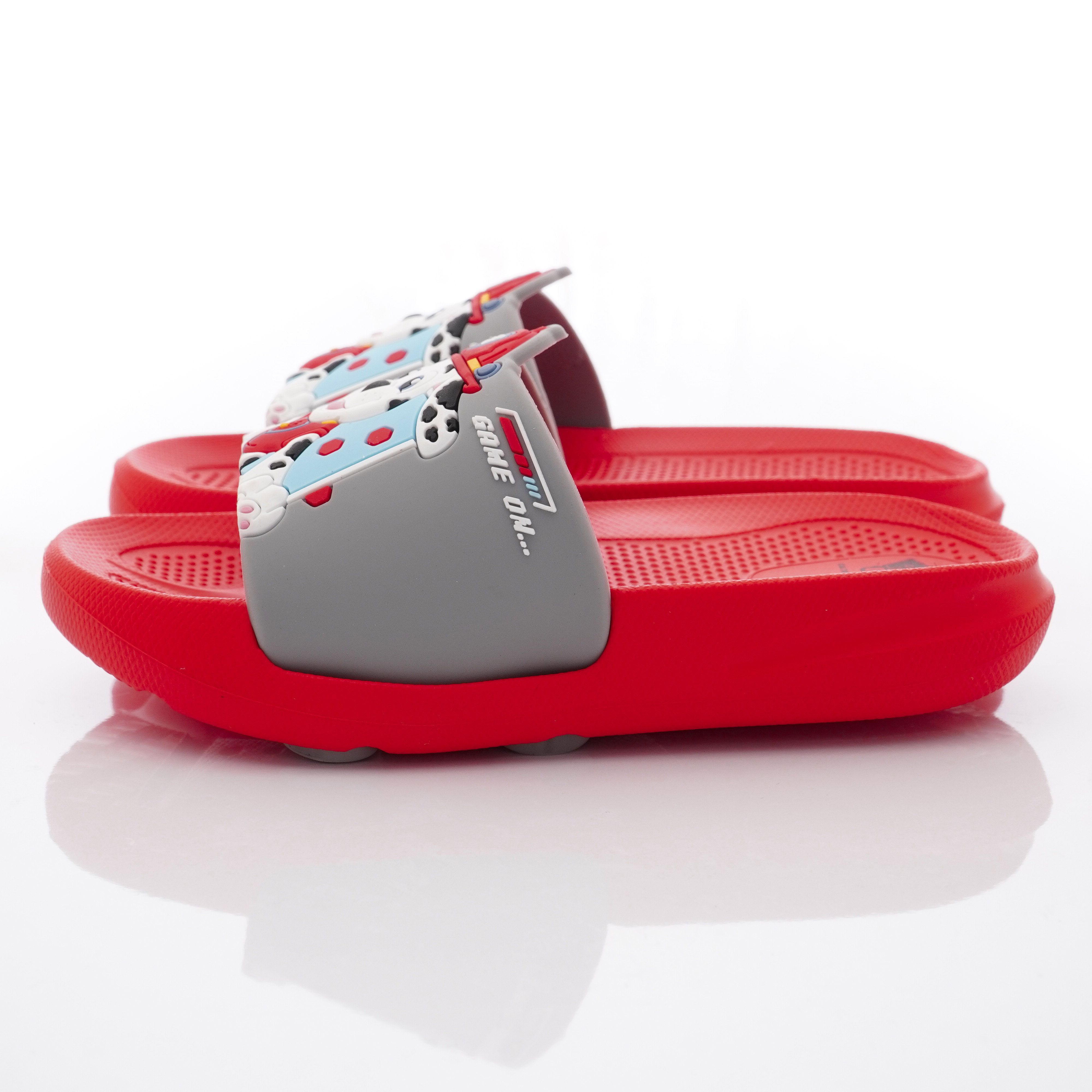 汪汪隊立大功 - 卡通童鞋-毛毛輕量拖鞋款(中小童段)-紅