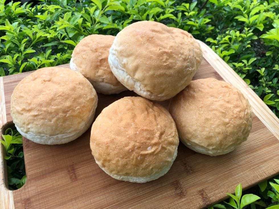 熱樂煎 - 英式超大顆圓形法國麵包(純手工製作/蛋奶素)-約80g/包