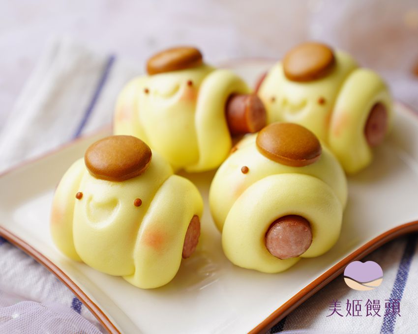 美姬饅頭 - 小布丁鮮奶熱狗捲 (6入)-50g