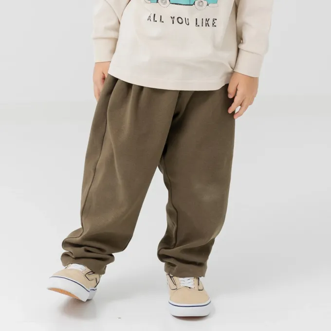 日本 Chil2 - 品牌熱銷 百搭彈力伸縮燈籠長褲-軍綠