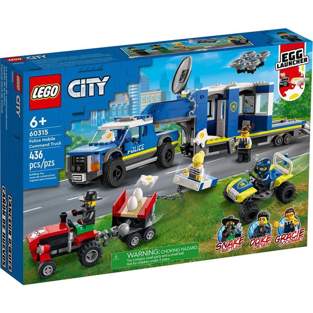 樂高 LEGO - 樂高積木 LEGO《 LT60315 》City 城市系列 - 警察行動指揮車-436pcs