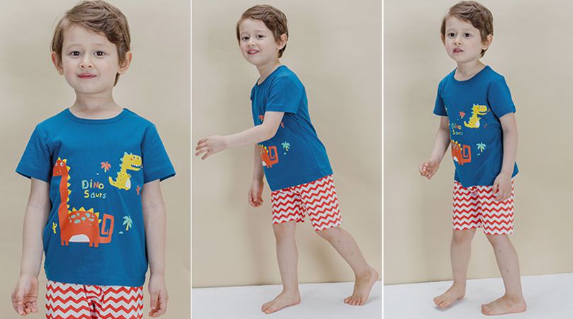 韓國 Sopoliini 童趣北歐風☺ 夏季純棉套裝 / 家居服