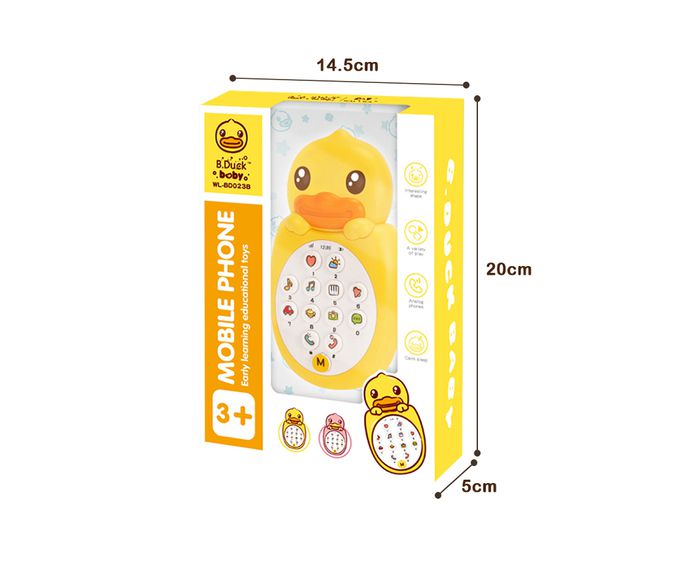 B.Duck 小黃鴨 - 寶寶音樂手機-粉色
