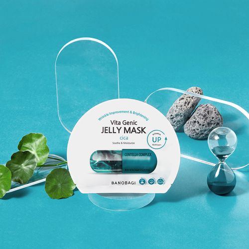 【BANOBAGI】豪華蜂膠黃金針劑面膜(5入)+贈1片 活力修復維生素果凍面膜-30g x5入