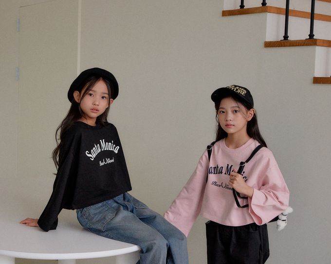 韓國 sm2 - 鬆緊腰雙口袋寬鬆丹寧長褲