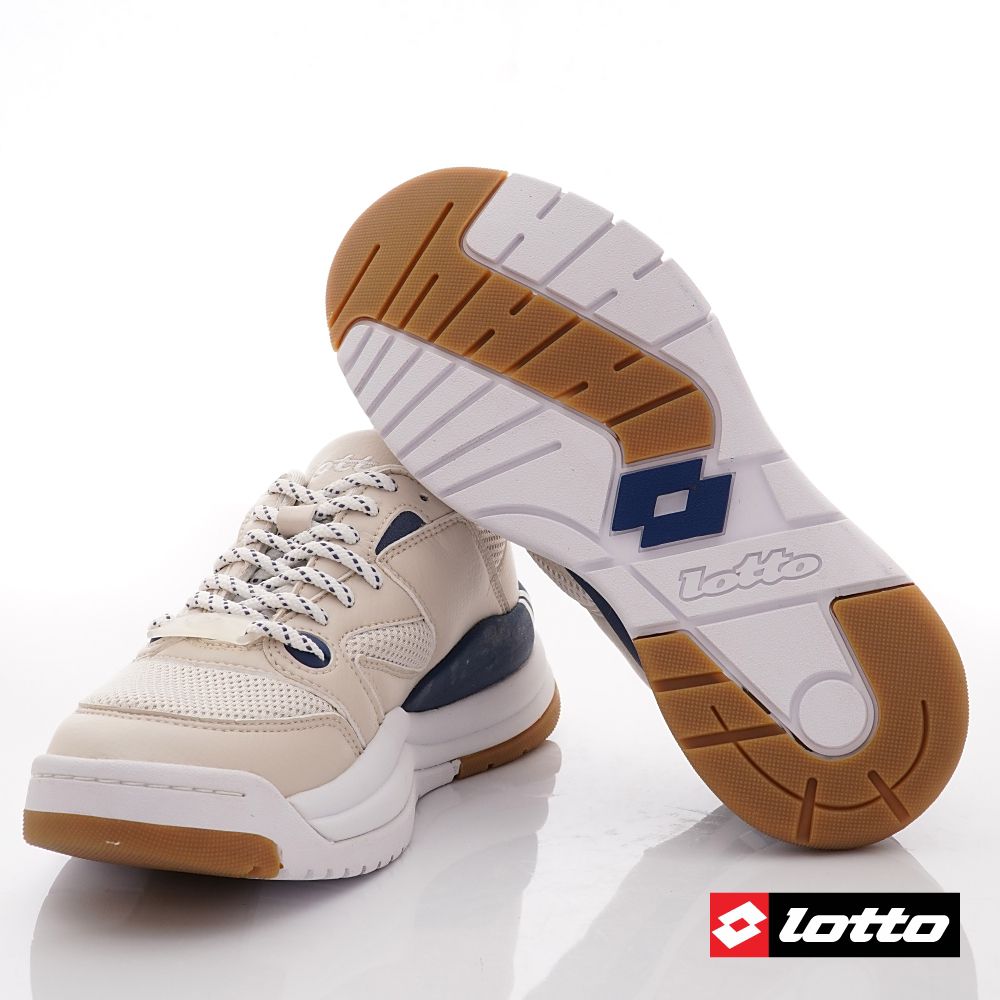 LOTTO樂得 - 復古女段休閒老爹鞋-運動鞋-奶茶色
