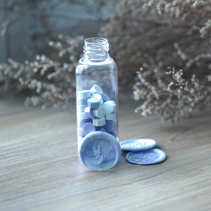 HAPPYMT - 火漆蠟粒大罐裝-日落前的海岸線-淡藍紫色系