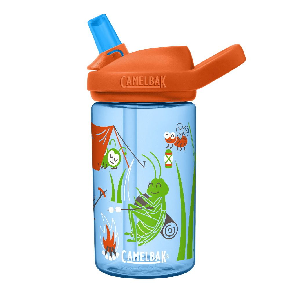 CamelBak - EDDY+ 兒童吸管運動水瓶-露營蟲蟲 (400ml)-156g