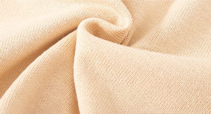 純棉圓領針織長袖上衣-恐龍束光-杏色