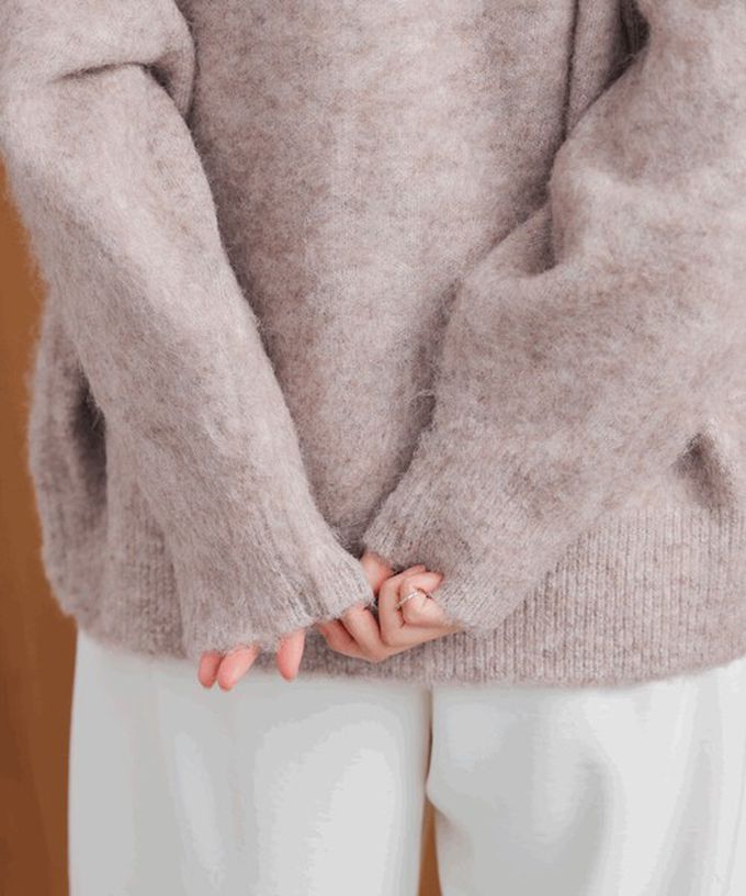 日本 Bab - 英文字印花顯瘦V領針織開襟衫-灰