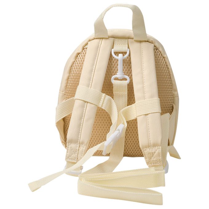 akachan honpo - 防走失背包-小熊刺繡-象牙白色