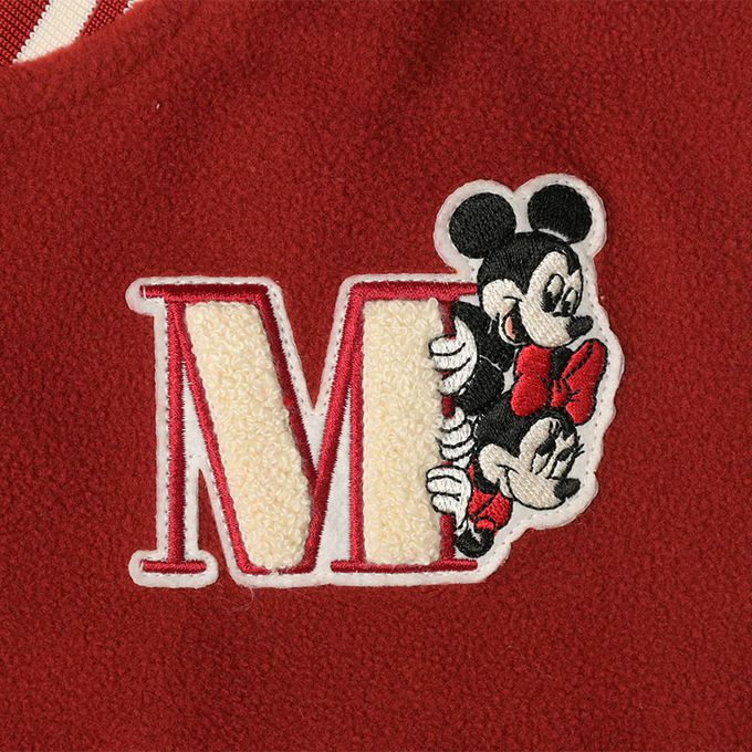 akachan honpo - 美式棒球外套-米奇&米妮-紅色