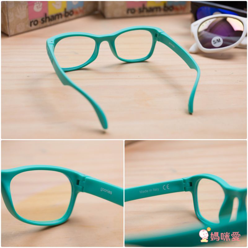美國 Roshambo - Roshambo繽紛視界 抗藍光眼鏡-兒童款-綠白雙色-藍光片 (5-12Y)