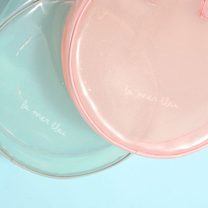 日本 Lycee mine - 微閃亮圓形透明玩水/游泳包-薄荷綠 (F)