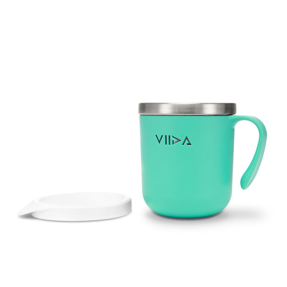 VIIDA - Soufflé抗菌不鏽鋼兒童餐杯-杯子-綠
