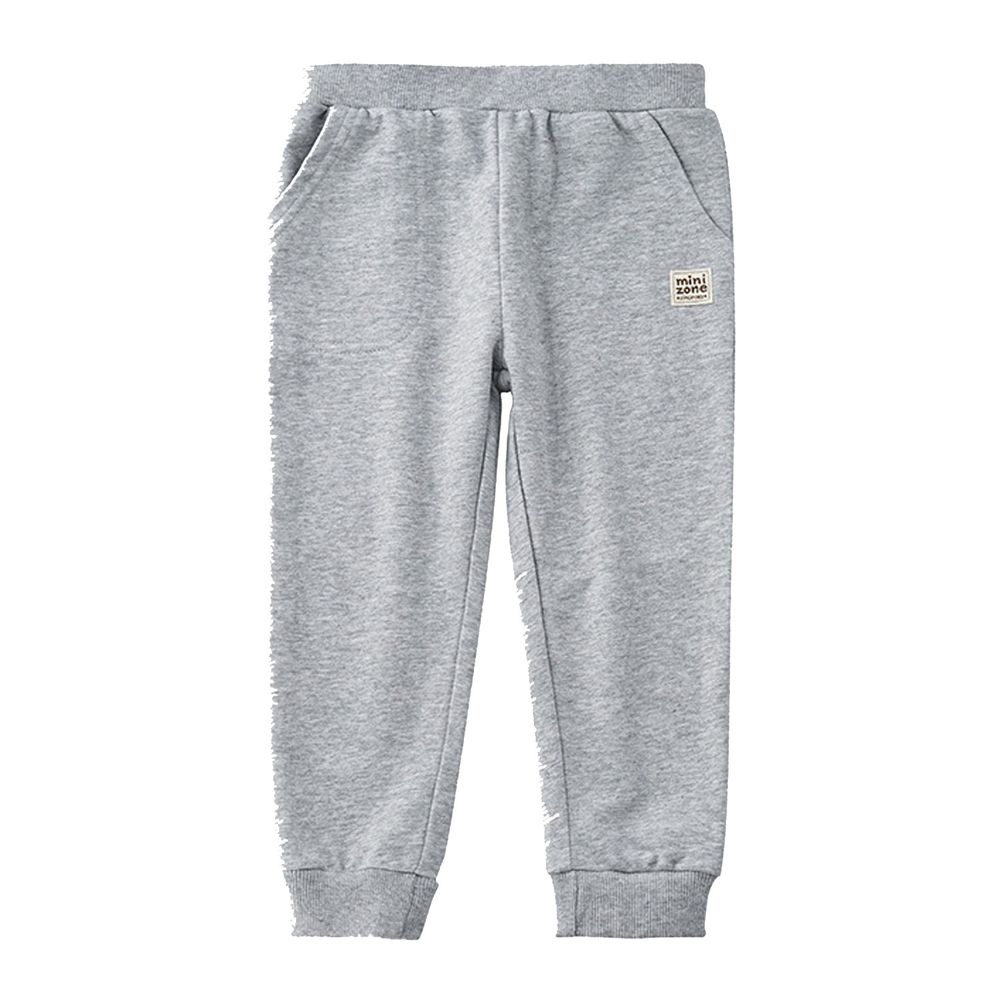 Minizone - 大口袋運動褲-淺灰色