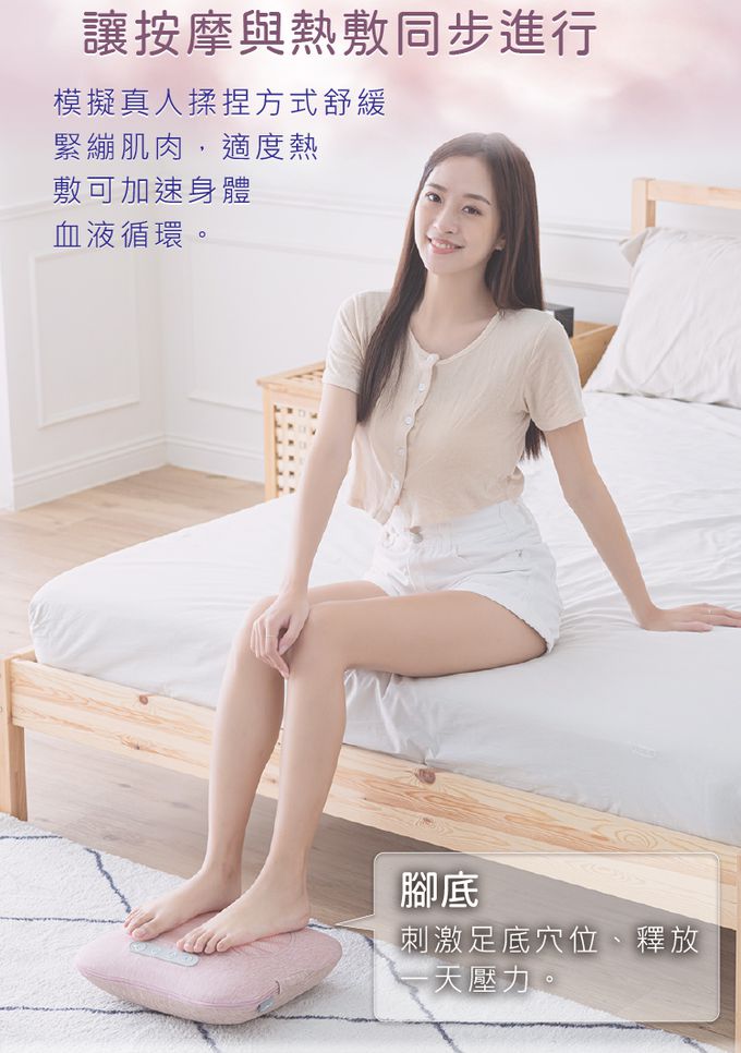 巧福 CHIAO FU - ★日本熱銷★無線溫熱按摩枕 UC-550-(藍)