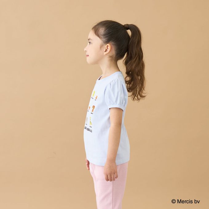 日本 Lycee mine - miffy聯名 速乾抗皺印花泡泡短袖上衣-黑