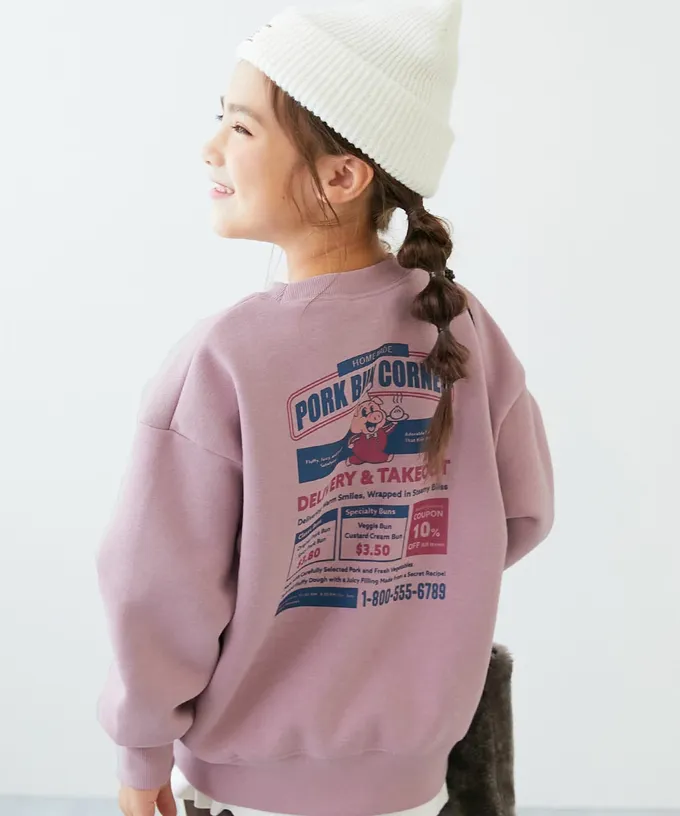 日本 devirock - 熱銷定番 裏起毛落肩大學長袖上衣-野狼開飛機-灰黑