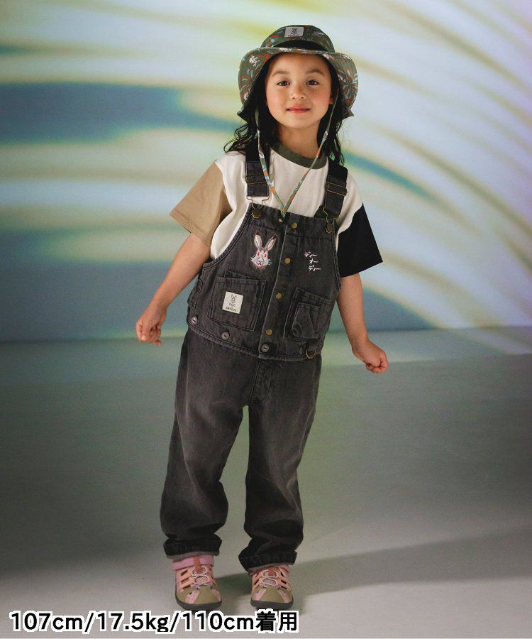 日本 BREEZE - 聯名款 夜光拉鍊大口袋短袖上衣-卡其