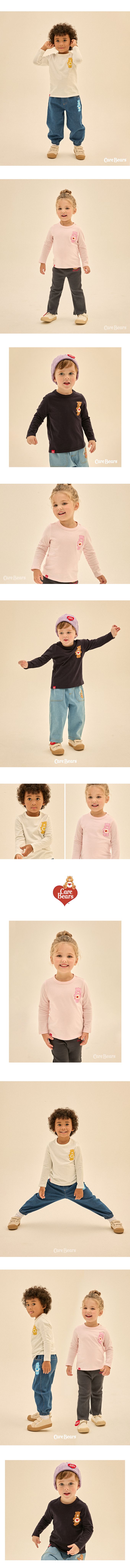 韓國 Care Bears - 聯名款彩虹熊印長袖上衣-白