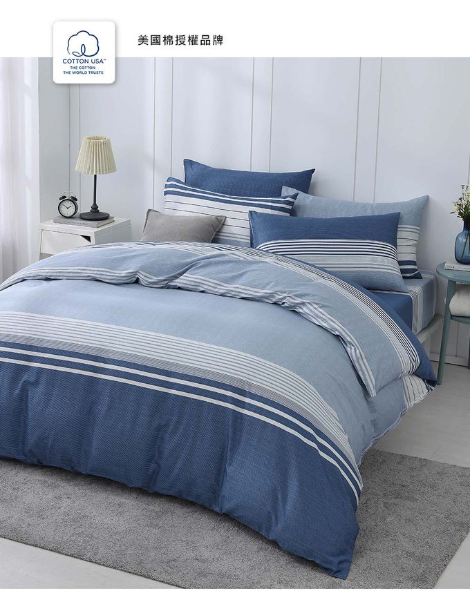 鴻宇 HongYew - 雙人兩用被套 300織美國棉 精梳棉-伊萊恩