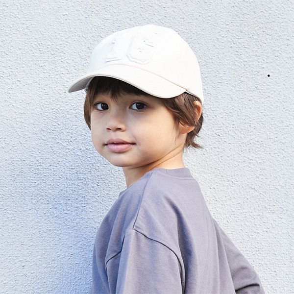 日本 b-ROOM - 立體數字刺繡棒球帽-耀眼紅 (52～54cm)