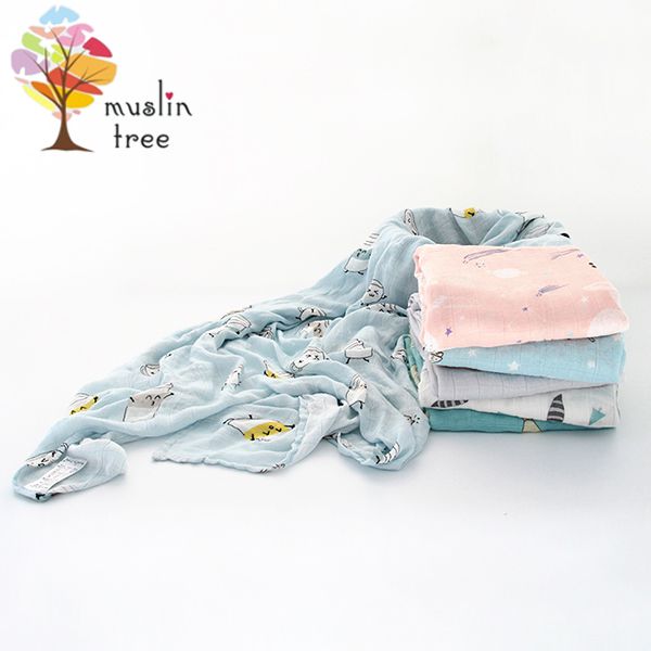 Muslin tree 吸汗背巾/包巾/防踢被睡袋 ♡ 夏天的好朋友