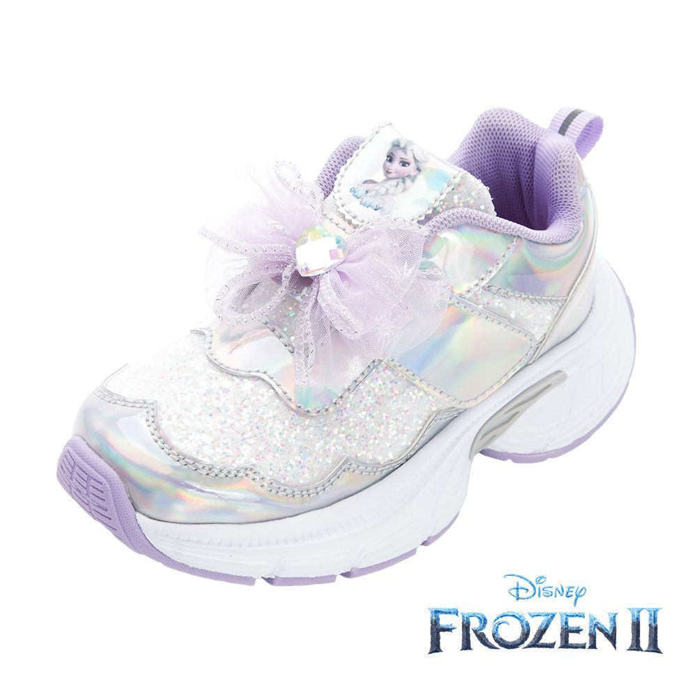 冰雪奇緣  童款 輕量運動鞋 FOKR51757-柔軟舒適4D鞋墊-白紫-(中大童段)