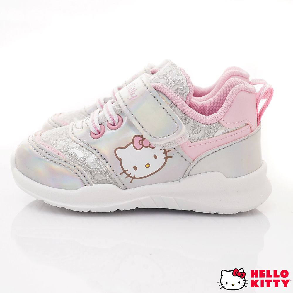 HELLO KITTY-台灣製寶寶學步款-723210銀(小童段)-運動鞋-銀