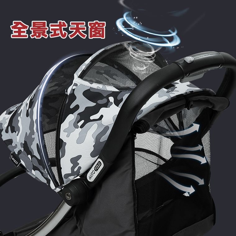 美國卡普奇Capucci - 重力全自動收合登機車-迷彩