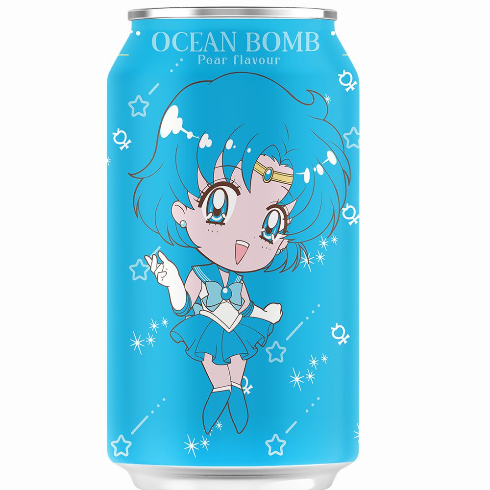 美少女戰士 水梨⾵味氣泡⽔-330ml*24入