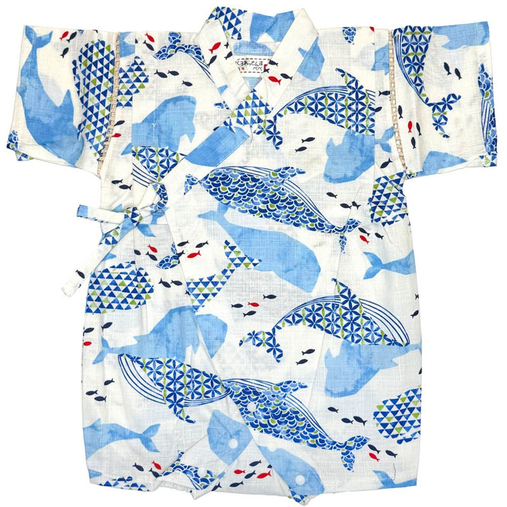 甚平包屁衣-象牙白色