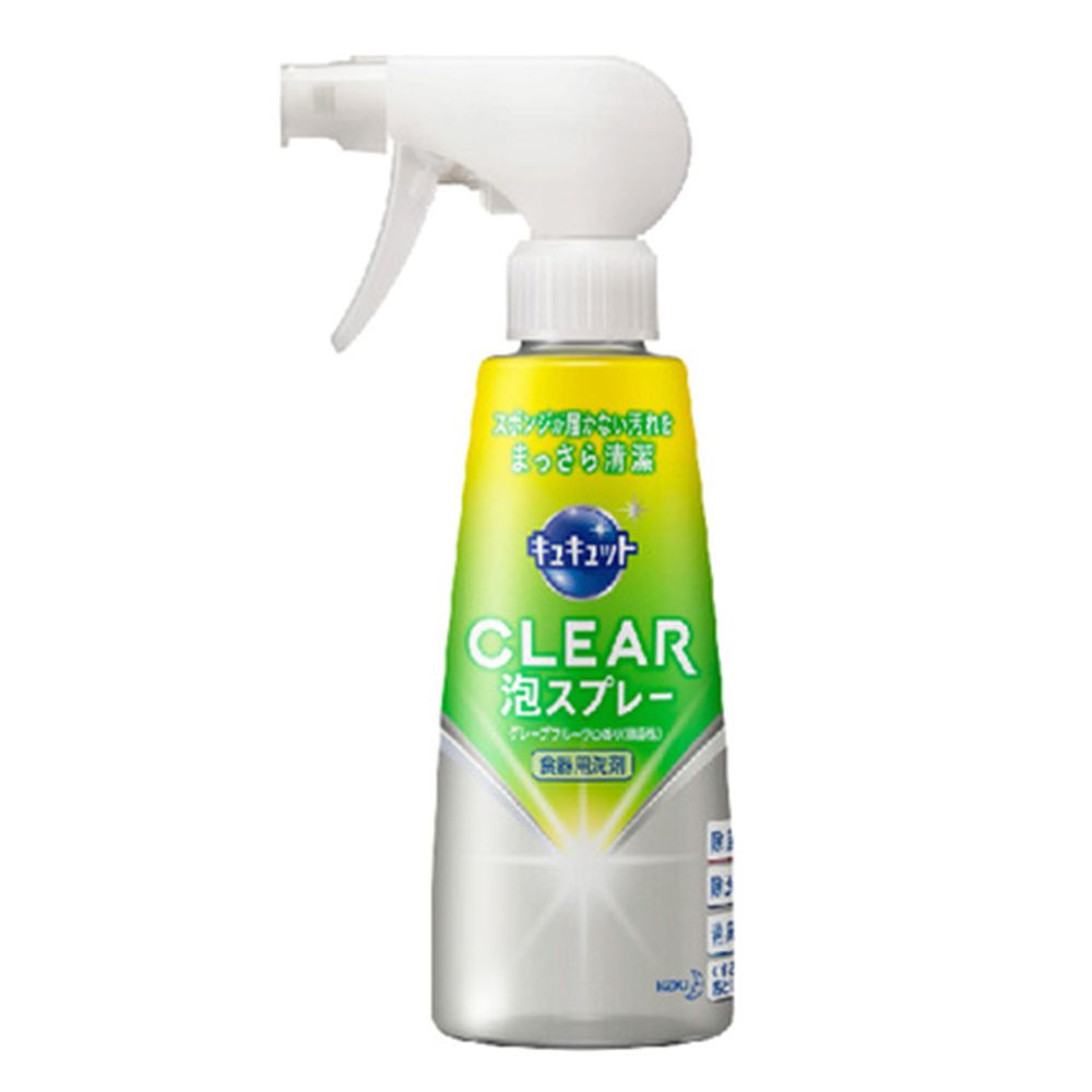 日本花王 - CLEAR噴槍型泡沫洗碗精-綠/微香 (300ml)
