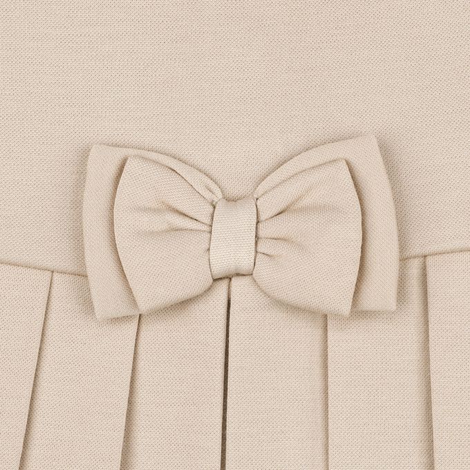 akachan honpo - 百褶洋裝-素面-淺卡其