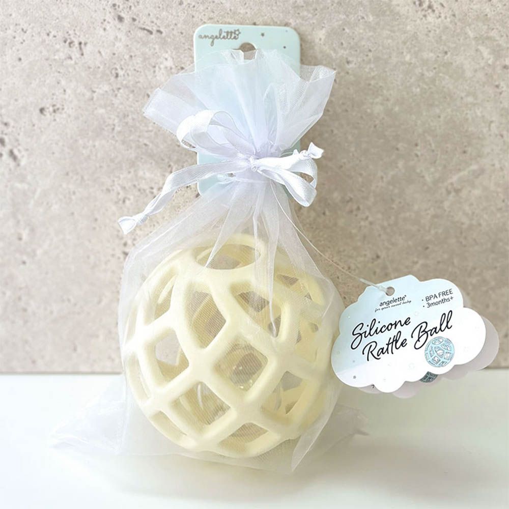 angelette矽膠洞洞球-黃色