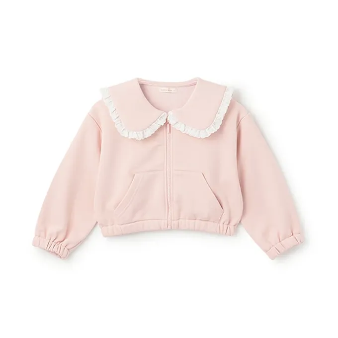 日本 Lycee mine - 可愛水手領荷葉邊外套-藍