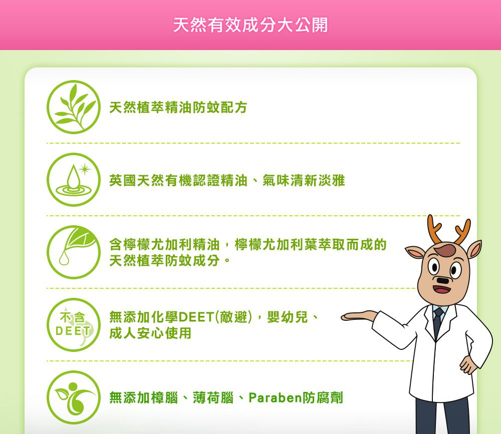 小鹿山丘 - 有機檸檬草精油防蚊貼片-長效防護-8枚