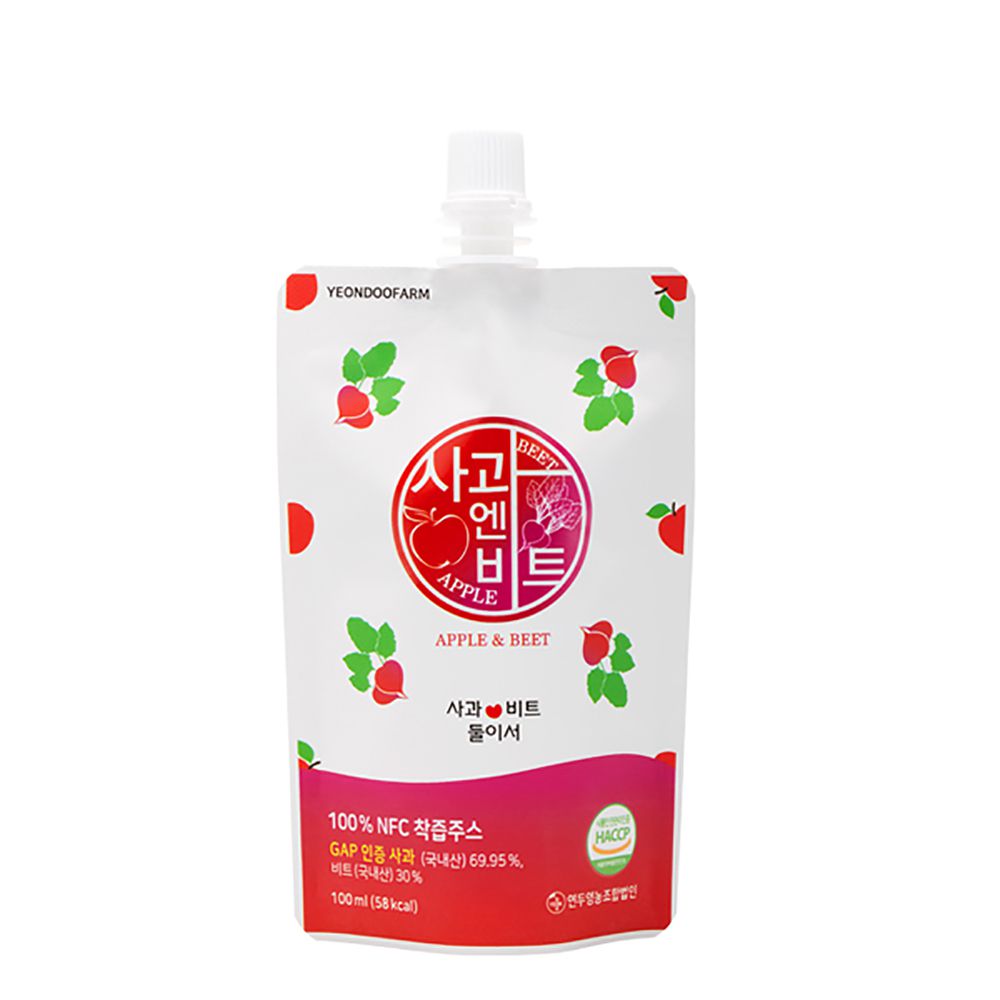 韓國YEONDOOFARM妍杜農場 - NFC好農蘋果/甜菜汁-100ML*1