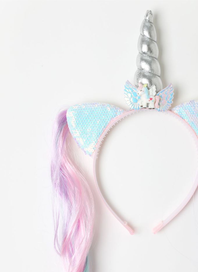 韓國 OZKIZ - 獨角獸仙子亮片洋裝(附飾品)-粉