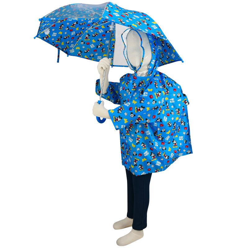 akachan honpo - 雨衣-迪士尼-藍色