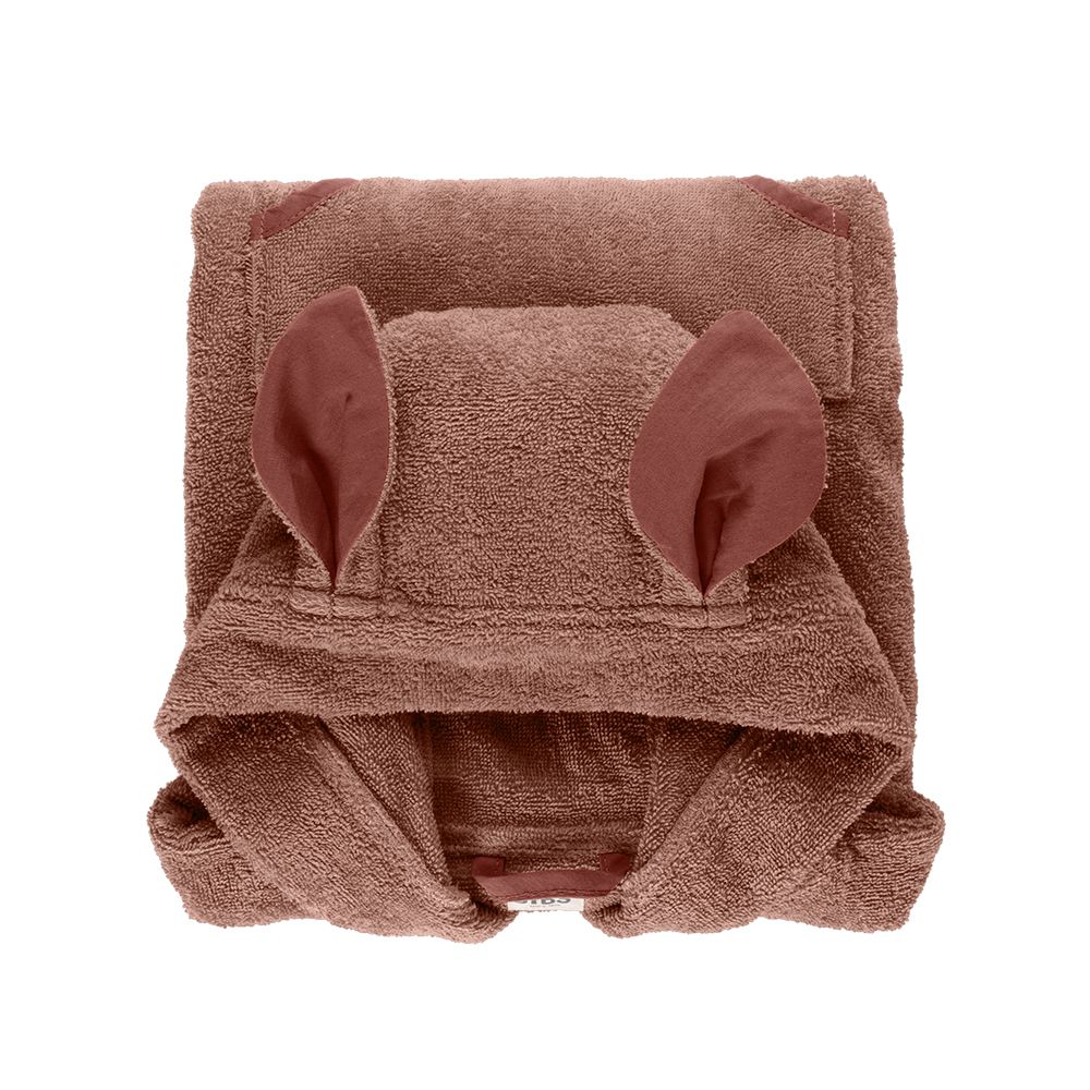 Poncho Towel Kangaroo 袋鼠斗篷浴巾-棕色-單入
