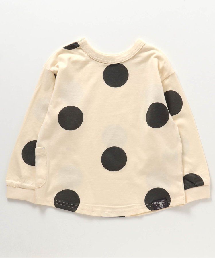 日本 BREEZE - 正反OK！圓領印花長袖上衣-棋盤格-彩色