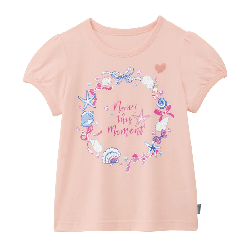 日本千趣會 - GITA 天竺棉印花短T-滿版小花-燕麥