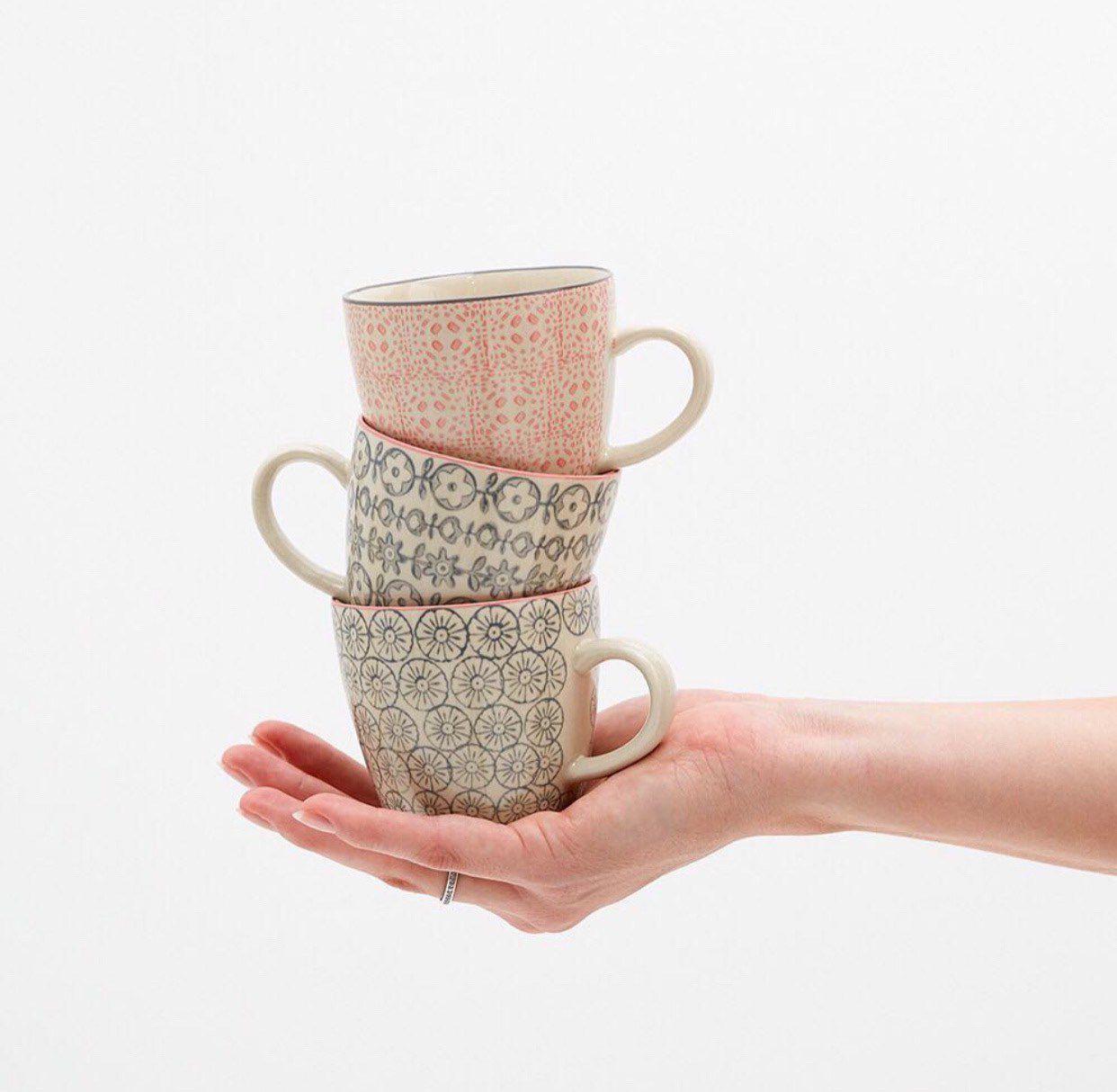 BLOOMINGVILLE - 兒童馬克杯-藍粉星-200ML