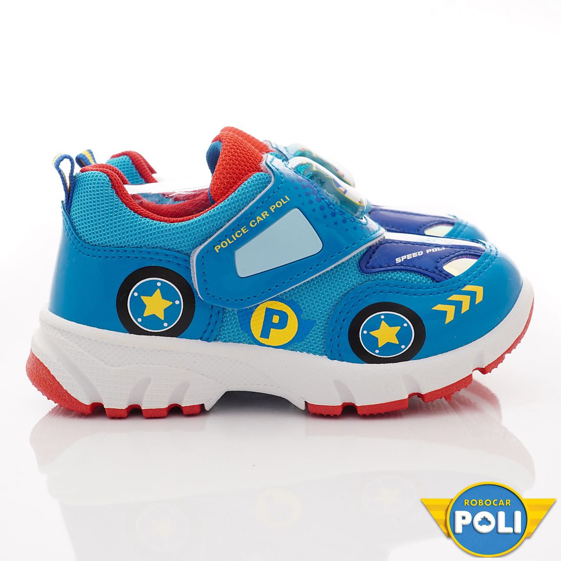 POLI 波力救援小英雄 - 台灣製電燈休閒運動款(中小童段)-運動鞋-藍