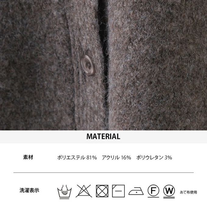 日本 OMNES - 混色感2way針織背心/開襟衫-深咖啡