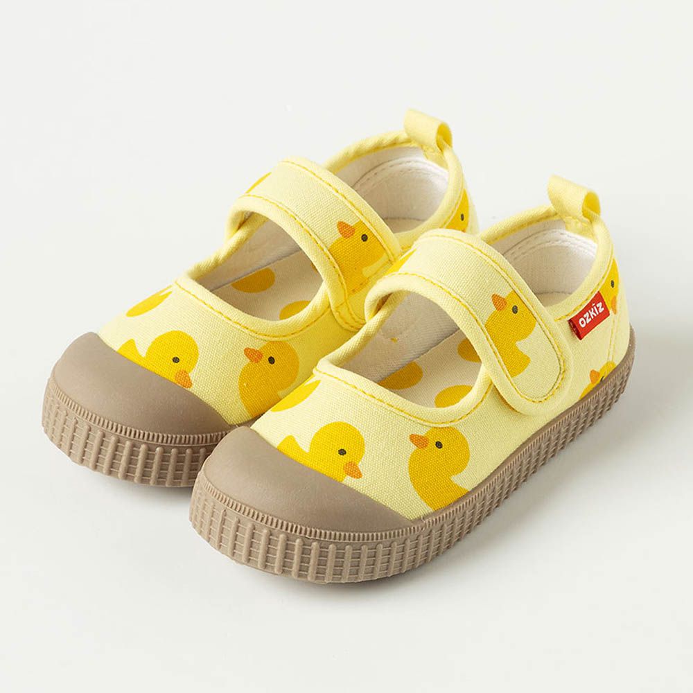 腳趾保護防滑休閒鞋/室內鞋-小鴨-黃
